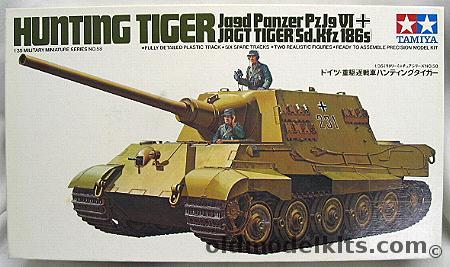 Tamiya 1/35 Hunting Tiger Jagdpanzer VI Sd.Kfz.186s, MM158 plastic model kit